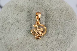 Кулон зодіак Xuping Jewelry скорпіон 1,2 см золотистий