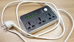 Розетка-удлинювач мережі фільтр LDNIO SC3604 на 3 розетки + 6 USB 3.4A - мініатюра 8