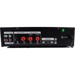 Підсилювач звуку Bluetooth 4,0 USB/SD/FM/MP3 50W+50W 2х канальний з пультом стереопідсилювач для колонок з караоке 220V та 12V UKC 333BT - мініатюра 2