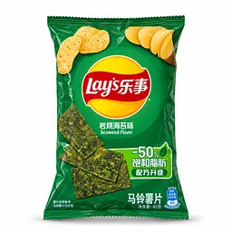 Чіпси Lay’s Seaweed Flavor зі смаком морських водоростей 40 г