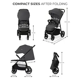 Прогулянкова коляска Kinderkraft Trig 3 Granite Grey (KSTRIG03GRY0000) - мініатюра 8