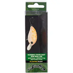 Воблер Nories Worming Crank Shot Spin Shallow 37mm 3,5g #296 - мініатюра 2