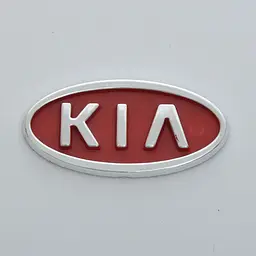 Емблема для Kia Sepia/Rio 90 x 45 мм 3М скотч Червона
