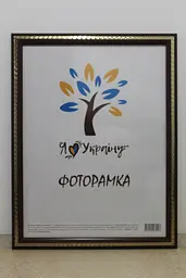 Фоторамка 30х42, вишнева із золотою змійкою, 2416-152-9, СКЛО + ДВП                                                                                                                                                                                                                                                                                                                                                                                                                    