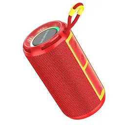 Портативна bluetooth колонка Borofone BR37 TWS з LED підсвічуванням червоний