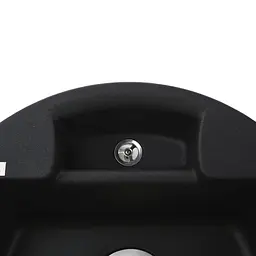 Гранітна мийка Globus Lux Guron чорний металiк 480 мм А0001, Чорний - мініатюра 5