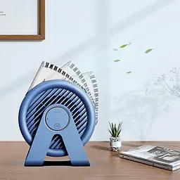 Настільний вентилятор F7-B Snail 2200mAh Blue - мініатюра 4