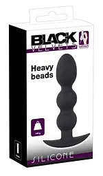 Анальна пробка Orion Black Velvets Heavy Beads 13.3 см (чорний) - мініатюра 2