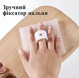 Силіконова щітка для миття овочів та фруктів скребок з ручкою для яблук, картопля, морква, посуду, Kitchen Master Білий 87428 - мініатюра 11