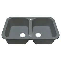 Кухонна мийка Adamant Twins 765x470x190 сірий 299223, Сірий - мініатюра 2