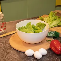 Миска кухонна глибока пластикова Ø 24 см H 11.5 см 3 л, Kitchette Білий 85991 - мініатюра 2