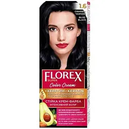 Крем-фарба Florex Синьо-Чорний КЕРАТИН 1.6