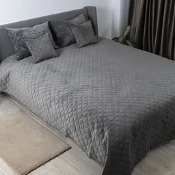 Покривало ТЕП Velour 150х210 см сіре (4-00515_22391) - мініатюра 9