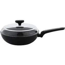 Сковорідка Nois Salto Silver Wok з кришкою 28 см (830904) - мініатюра 2