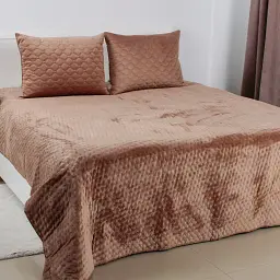 Покрывало ТЕП велюровое Velour Капучино Звездочка 220x240 см - миниатюра 2