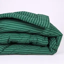 Ковдра антиалергенна MirSon літо №136 Сolor Fun Line Stripe Emerald з евкаліптовим волокном 110х140 см (2200010857214) - мініатюра 2