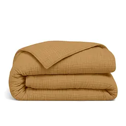 Комплект постільної білизни Cosas Mustard Євро муслін гірчичний (Muslin_08Mustard_El-08Mustard_200) - мініатюра 5