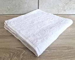 Рушник турецький махровий однотонний Gulcan 70х140 білий White щільність 480 г/м2 петля 16/1 - мініатюра 5