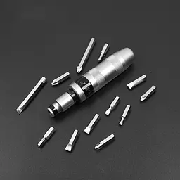 Універсальний набір ударних біт із ударно-поворотною викруткою Impact Screwdriver Set 12 біт у кейсі - мініатюра 6