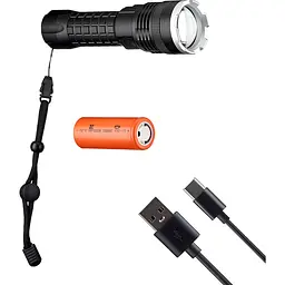 Ліхтарик DK Flashlight A72 Black [151840] - мініатюра 3