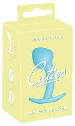 Анальна пробка Cuties Mini Butt Plug 7.1 см (блакитний) - мініатюра 9