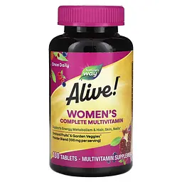 Вітаміни та мінерали Alive! Women's Complete Multivitamin, 130 таблеток Nature's Way vit0000932