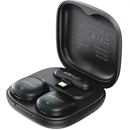 Петличний бездротовий мікрофон R1 Dual-mic Lightning Black Acefast teh0029554 - мініатюра 2