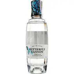 Текіла Butterfly Cannon Silver Cristalino 100% Agave, 40%, 0,5 л