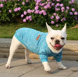Кофта для собак та котів EcoToys Lake Blue M ряба блакитна A: 30 см B: 37 см C: 24 см 7088 - мініатюра 3