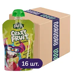 Упаковка смузи-пюре Jaffa Crazy Fruit Грушево-яблочный заряд 1.6 л (100 мл x 16 шт.)
