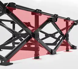 Туристична похідна розкладачка Leobro з Mesh-матрацом Black (LB-CC-L1-BLK) - мініатюра 4