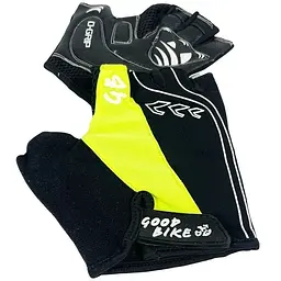 Велорукавиці Good Bike D-Grip короткий палець розмір L салатові (94506Green-IS) - мініатюра 2
