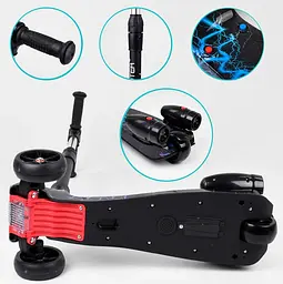Самокат 94666 Best Scooter MAXI з парогенератором, музика, дим, колеса PU, в коробці (6900066349102) - мініатюра 5