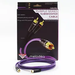 Сабвуферний кабель RCA-RCA Melodika Purple Subwoofer Cable MDS-W30 3m - мініатюра 4