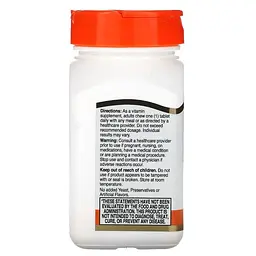 Вітамін C 21st Century Vitamin C 500 mg Chewable, 110 таблеток - Апельсин для підтримки імунітету - мініатюра 3