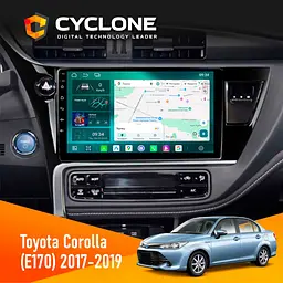 Штатна магнітола Toyota Corolla 2017-2019 Cyclone C10-013 4x64 DSP 4G Cyclone (НФ-00009229)