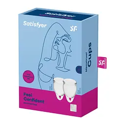 Набір менструальних чаш Satisfyer Feel Confident (Transparent), 15мл та 20мл Satisfyer IG002019; SO7791 97787 - мініатюра 4