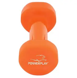 Гантель вінілова PowerPlay 4125 Achilles 4 кг Помаранчева 1 шт (PP_4125_4kg) - мініатюра 3