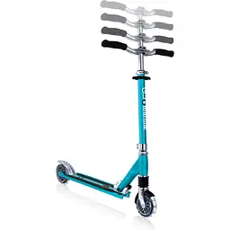 Самокат Globber Flow element comfort lights, колеса з підсвічуванням, блакитний (727-301) - мініатюра 4