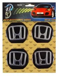 Наклейка на ковпак Honda 90 мм чорний 4 шт