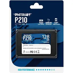 SSD накопичувач Patriot P210 128GB (P210S128G25) [153339] - мініатюра 4
