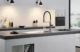 Змішувач для кухні сенсорний з підключенням до фільтру води Nett AG-43 графітовий - мініатюра 5