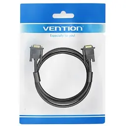 Кабель VGA 15M-15M, 1.0 м, з феритами, чорний Vention - мініатюра 3