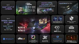 Ноутбук Acer Nitro 17 AN17-71 17.3' FHD IPS, Intel i5-13500HX, 16GB, F512FB, NVD4050-6, Lin, чорний (NH.QJGEU.003) - мініатюра 5