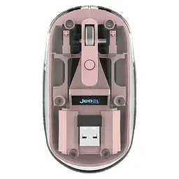 Бездротова миша Jedel WD131P прозоро-рожевий