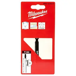 Полотно для лобзиків T130 Coarse grit MILWAUKEE, 54мм, зерно 30, (чавун)