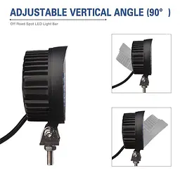 Додаткова LED фара Ø 147x150x73 mm 27W (3W x 9) 10-30V Далекий Spot 1 шт. (2701) - мініатюра 4