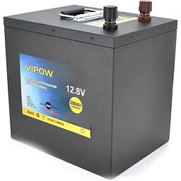Акумуляторна батарея для ДБЖ Vipow LiFePO4 12.8 V / 200 А*ч (LiFePO4128-200/100)