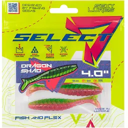 Силікон Select Dragon Shad 4" SV20 (4 шт/уп) - мініатюра 2