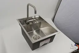 Кухонна мийка CM 40x50 прихована нержавійка Platinum Handmade, Нержавіюча сталь - мініатюра 2